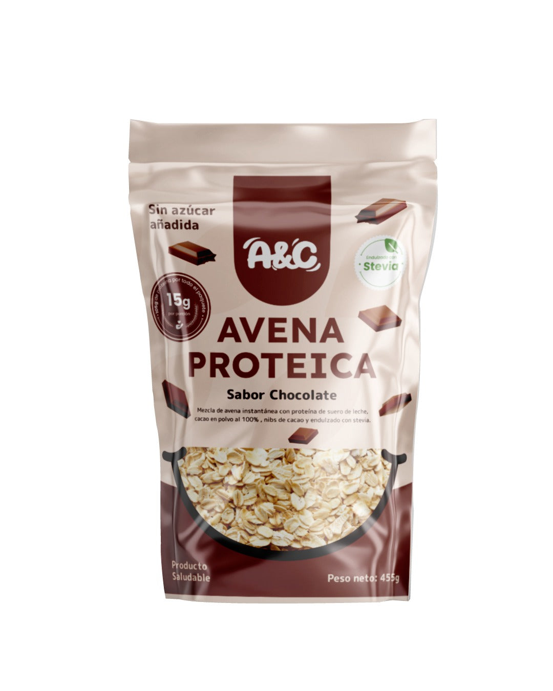 Avena proteica sabor Chocolate 455g - Avena y Canela