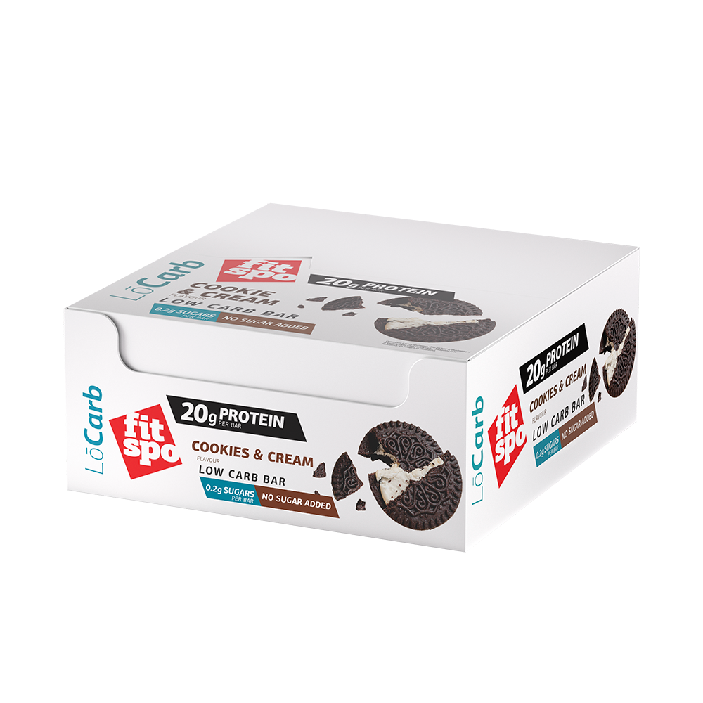 Fitspo Protein Bar Cookies & Cream - caja x12un