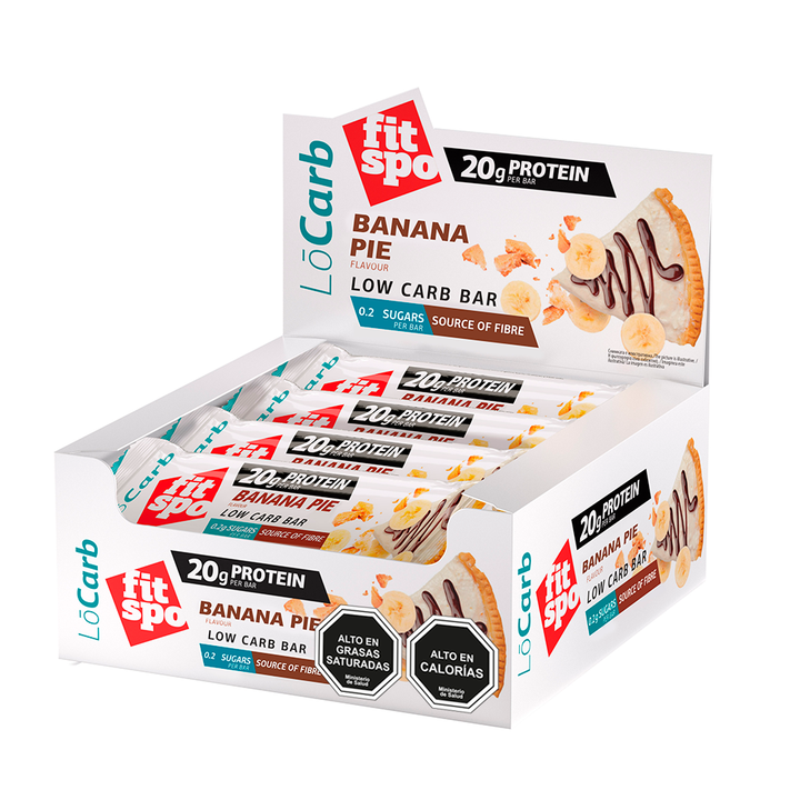 Fitspo Protein Bar Banana Pie - caja x12un