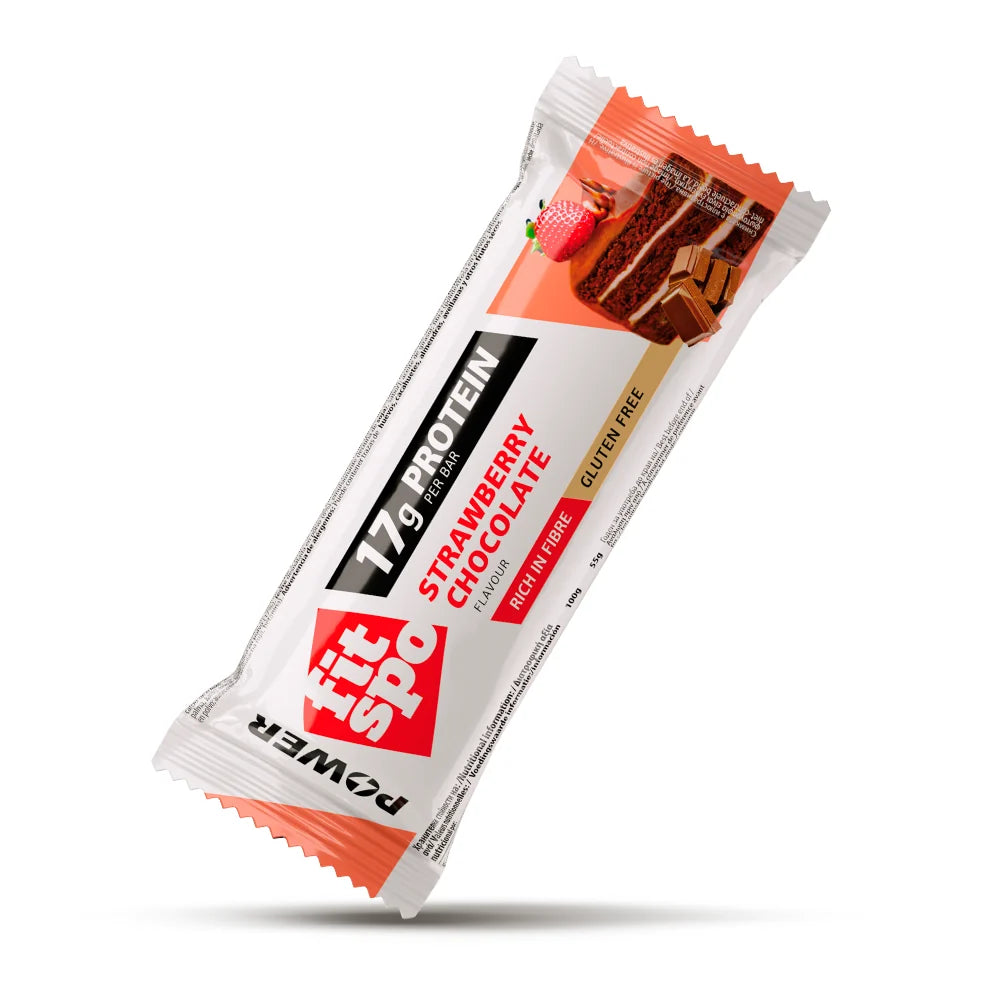 Fitspo Protein Bar Strawberry Chocolate - caja x12un
