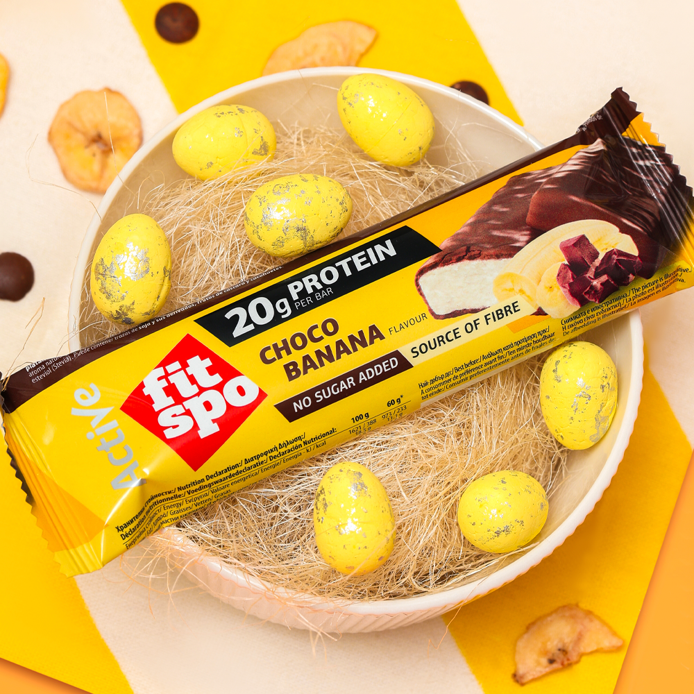 Fitspo Protein Bar Choco Banana - caja x12un