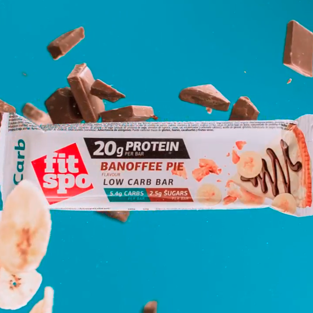 Fitspo Protein Bar Banana Pie - caja x12un