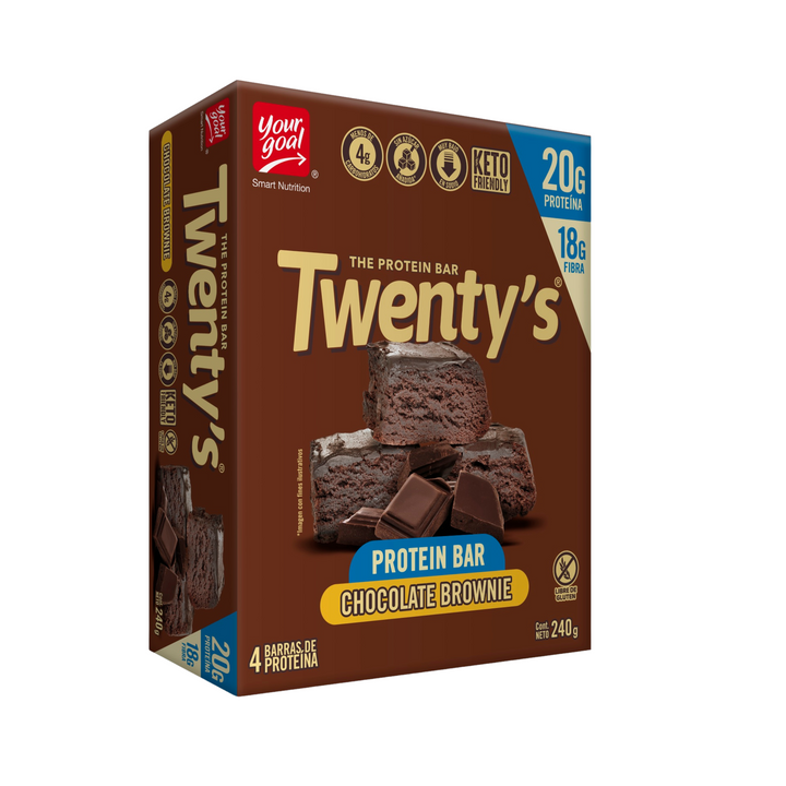 Twenty's Chocolate Brownie - Caja x4un 60g