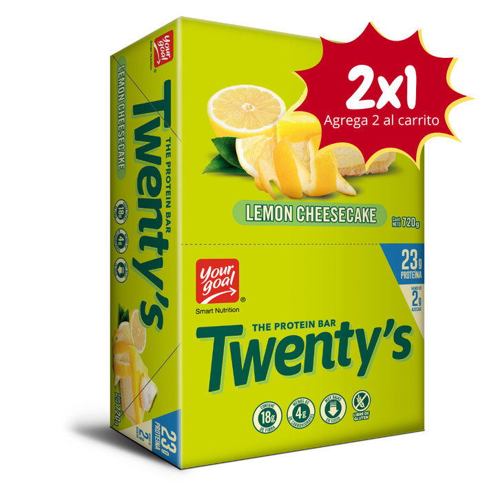 Twenty's Lemon Cheescake - Caja x12 barras