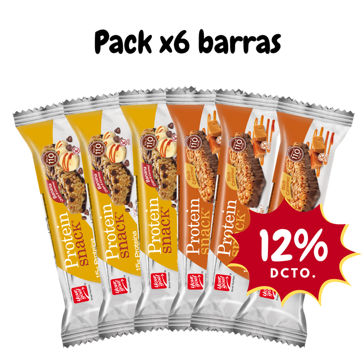 Pack x6 barras Protein Snack surtido