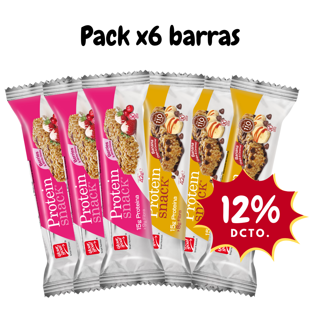 Pack x6 barras Protein Snack surtido