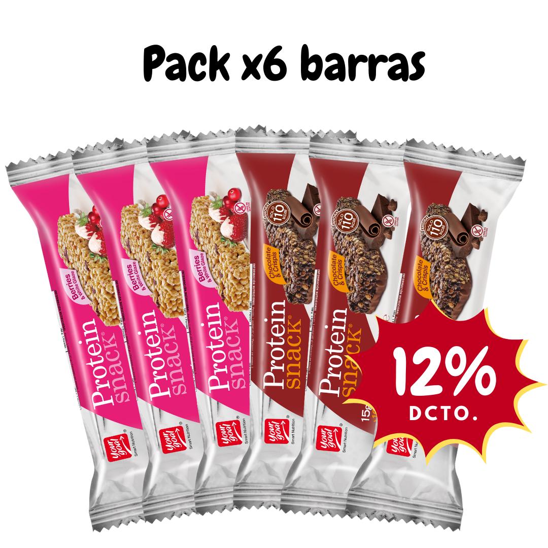 Pack x6 barras Protein Snack surtido
