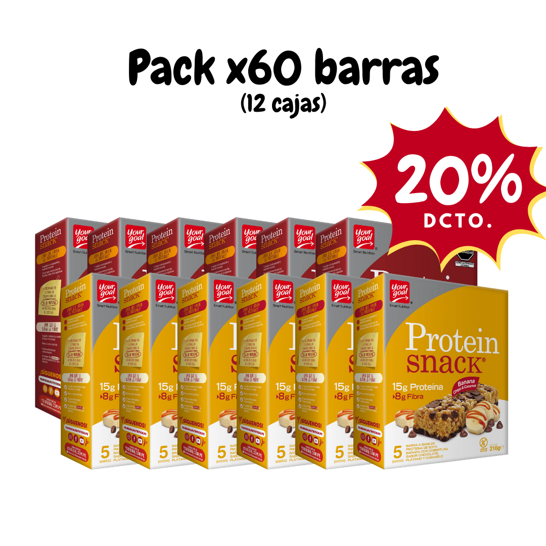 Pack x12 cajas Protein Snack surtido (60 unidades)