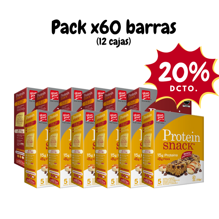 Pack x12 cajas Protein Snack surtido (60 unidades)
