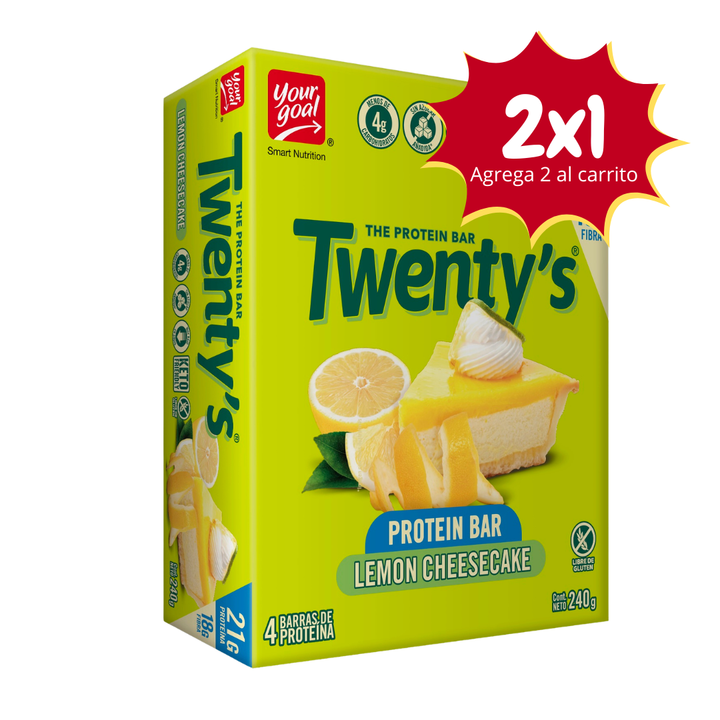 Twenty's Lemon Cheescake - Caja x4un 60g