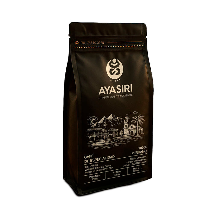 Café de Especialidad Ayasiri en Grano - Tostado medio 250g