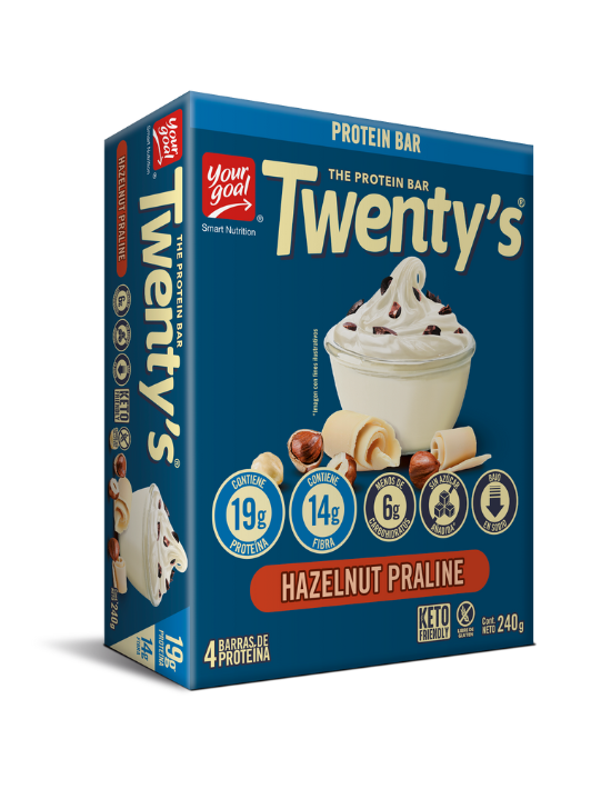 Twenty's Hazelnut Praline - Caja x4un 60g