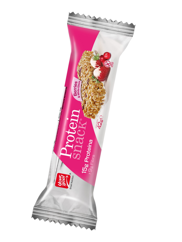 Protein Snack Berries & White Glaze - Pack x20 barras (4 cajas)