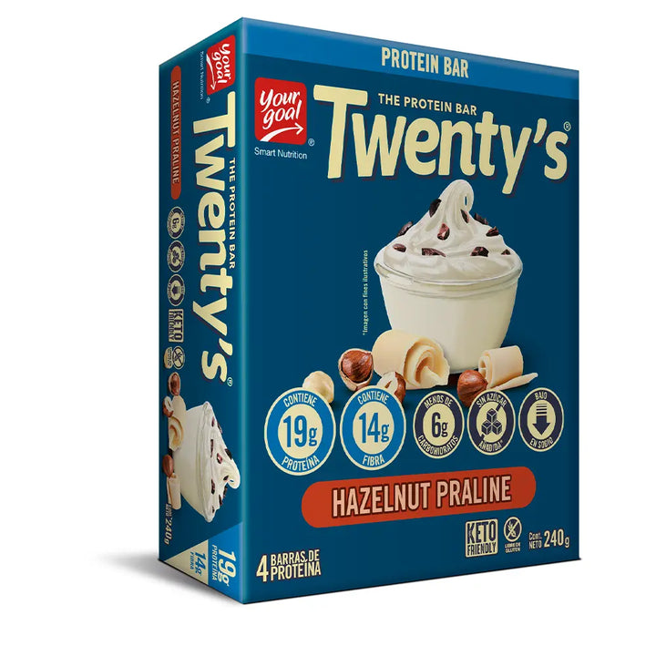 Twenty's Hazelnut Praline - Caja x4un 60g