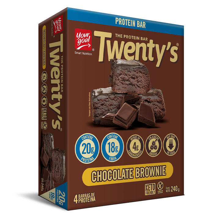 Twenty's Chocolate Brownie - Caja x4un 60g