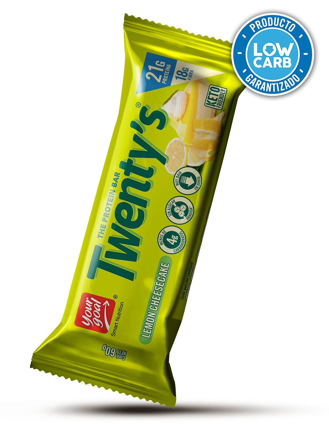 Twenty's Lemon Cheescake - Caja x4un 60g – Your Goal Perú Twenty's Lemon Cheescake - Caja x4un 60g – Your Goal Perú